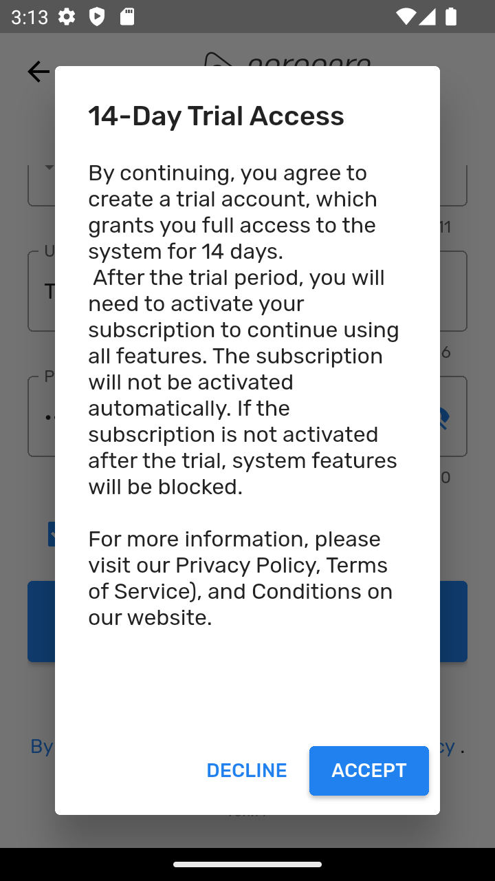 Modal de Período de Avaliação