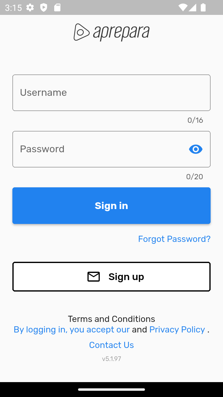 Tela de Login