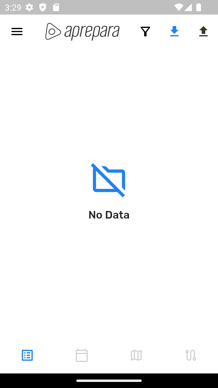 Tela Principal — Lista Vazia