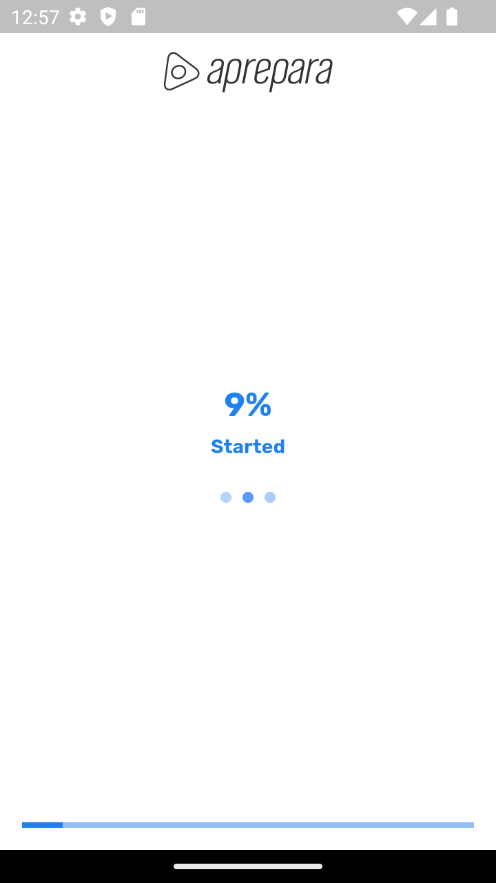 Progresso de envio de dados ao servidor